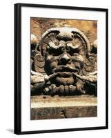 Mask, Detail from Porta Nuova, Palermo, Sicily, Italy-null-Framed Giclee Print