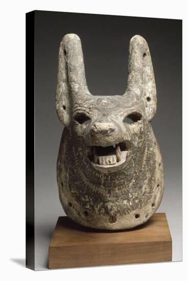 Mask  Dog, Anubis or Qebehsenuef to Movable Jaw-null-Stretched Canvas