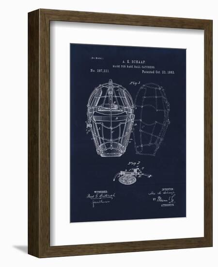 Mask for Baseball Catcher-Tina Lavoie-Framed Giclee Print