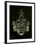 Mask in Jade and Shell Mosaic, Mayan Early Classical period 300-600 AD, Tikal, Guatemala-null-Framed Photographic Print