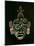 Mask in Jade and Shell Mosaic, Mayan Early Classical period 300-600 AD, Tikal, Guatemala-null-Mounted Photographic Print