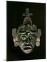 Mask in Jade and Shell Mosaic, Mayan Early Classical period 300-600 AD, Tikal, Guatemala-null-Mounted Photographic Print