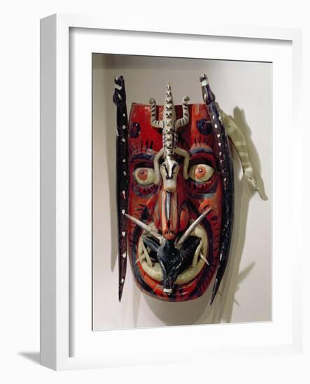 Mask of a Deer Used by the Mayo Peoples of the Sonora and Sinalo States of Mexico-Mexican School-Framed Giclee Print