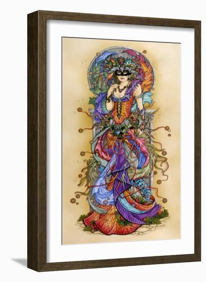 Mask of Colours II-Linda Ravenscroft-Framed Giclee Print