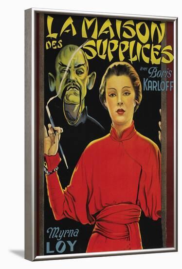 Mask of Fu Manchu "La Maison Des Supplices"-null-Framed Art Print