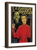 Mask of Fu Manchu "La Maison Des Supplices"-null-Framed Art Print