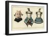 Mask of Koyemshi, Mask of Komokattsi: Front and Rear Views-null-Framed Giclee Print