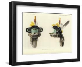 Mask of Pautiwa - Front and Side Views-null-Framed Giclee Print