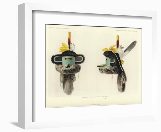 Mask of Pautiwa - Front and Side Views-null-Framed Giclee Print