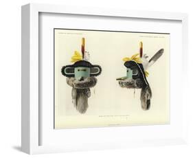 Mask of Pautiwa - Front and Side Views-null-Framed Giclee Print