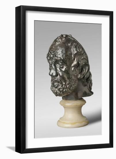 Mask of the Man with the Broken Nose, Modeled 1863-64, Cast by Alexis Rudier (1874-1952), 1925 (Bro-Auguste Rodin-Framed Giclee Print