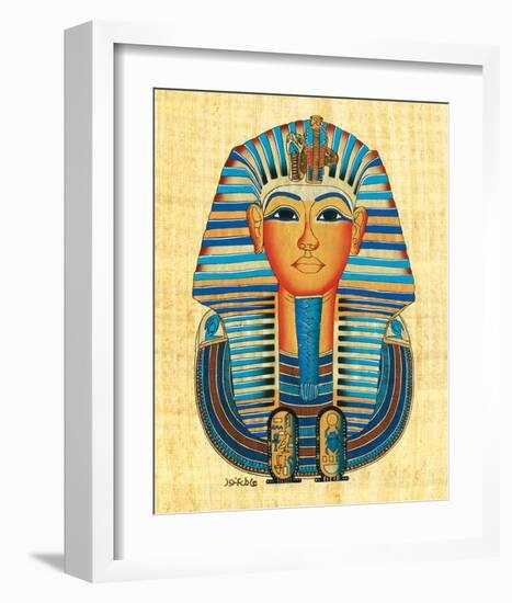 Mask of Tutankhamun-null-Framed Art Print