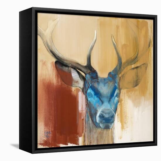 Mask (Young Stag), 2014-Mark Adlington-Framed Stretched Canvas