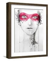 Mask-null-Framed Art Print