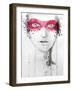 Mask-null-Framed Art Print