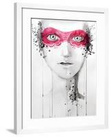 Mask-null-Framed Art Print