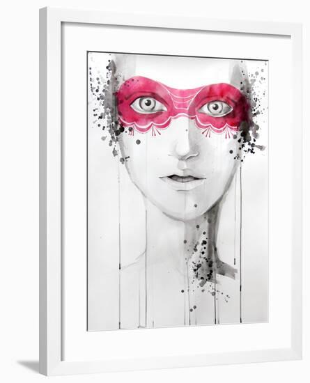 Mask-null-Framed Art Print