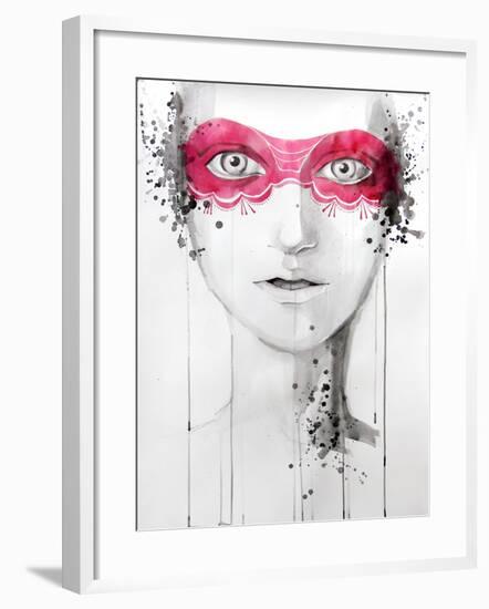 Mask-null-Framed Art Print