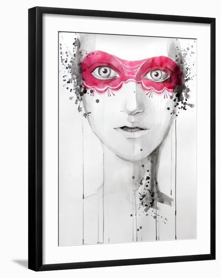 Mask-null-Framed Art Print