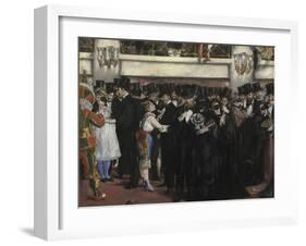 Masked Ball at the Opera, 1873-Edouard Manet-Framed Premium Giclee Print