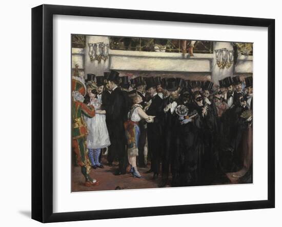 Masked Ball at the Opera, 1873-Edouard Manet-Framed Giclee Print