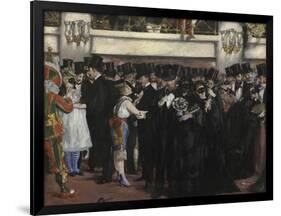 Masked Ball at the Opera, 1873-Edouard Manet-Framed Giclee Print