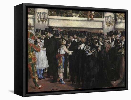 Masked Ball at the Opera, 1873-Edouard Manet-Framed Stretched Canvas