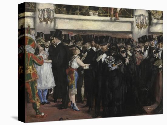 Masked Ball at the Opera, 1873-Edouard Manet-Stretched Canvas