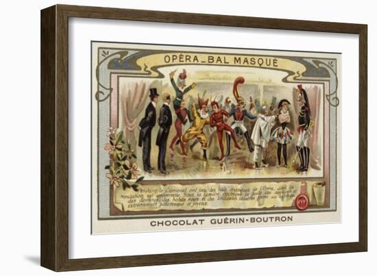 Masked Ball at the Opera, Paris-null-Framed Giclee Print