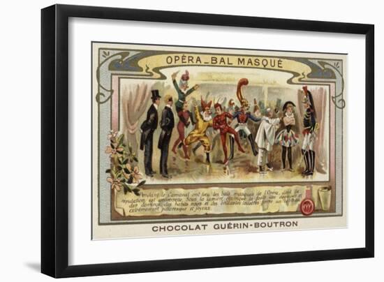 Masked Ball at the Opera, Paris-null-Framed Giclee Print