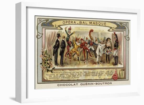 Masked Ball at the Opera, Paris-null-Framed Giclee Print
