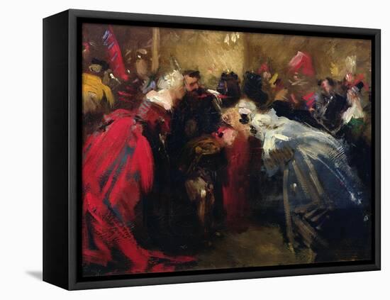 Masked Ball at the Tuileries-Jean-Baptiste Carpeaux-Framed Stretched Canvas