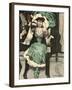 Masked Ball, Green Dress-Ernst Heilemann-Framed Art Print