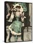 Masked Ball, Green Dress-Ernst Heilemann-Framed Stretched Canvas