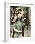 Masked Ball, Green Dress-Ernst Heilemann-Framed Art Print