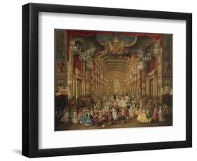 Masked Ball in Bonn-Johann Franz Rousseau-Framed Giclee Print