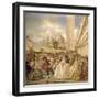 Masked Ball in St. Mark's Square, Venice-Guiseppe Ponga-Framed Giclee Print