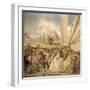 Masked Ball in St. Mark's Square, Venice-Guiseppe Ponga-Framed Giclee Print