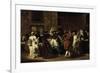 Masked Ball with Ladies and Gentlemen in Carnival Costume, Grand Hall of Ridotto in Palazzo Dandalo-Giovanni Antonio Guardi-Framed Giclee Print