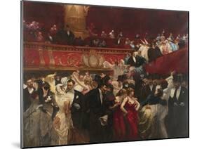 Masked Ball-Charles Hermans-Mounted Giclee Print