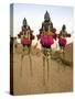 Masked Ceremonial Dogon Dancers, Sangha, Dogon Country, Mali-Gavin Hellier-Stretched Canvas