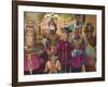 Masked Ceremonial Dogon Dancers, Sangha, Dogon Country, Mali-Gavin Hellier-Framed Photographic Print