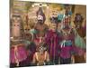 Masked Ceremonial Dogon Dancers, Sangha, Dogon Country, Mali-Gavin Hellier-Mounted Photographic Print