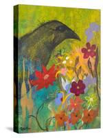 Masked Crow-Robin Maria-Stretched Canvas