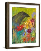 Masked Crow-Robin Maria-Framed Art Print