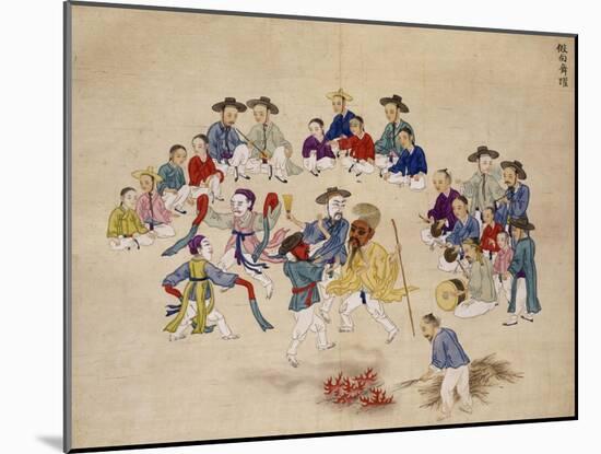 Masked Dance-Kim Junkeun-Mounted Giclee Print