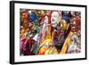 Masked Dancers at Festival, Keno Gompa Monastery, Tagong, China-Peter Adams-Framed Photographic Print