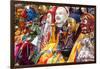 Masked Dancers at Festival, Keno Gompa Monastery, Tagong, China-Peter Adams-Framed Photographic Print