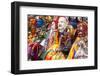 Masked Dancers at Festival, Keno Gompa Monastery, Tagong, China-Peter Adams-Framed Photographic Print