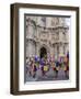 Masked dancers, Fiesta de la Virgen de la Soledad, Basilica of Our Lady of Solitude, Oaxaca, Mexico-Melissa Kuhnell-Framed Premium Photographic Print